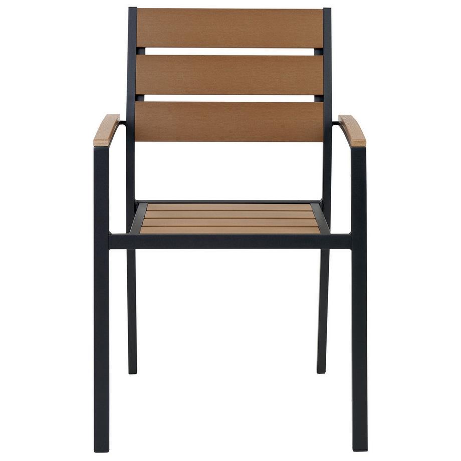 Beliani Set di 6 sedie da giardino en Legno plastico Industriale VERNIO  