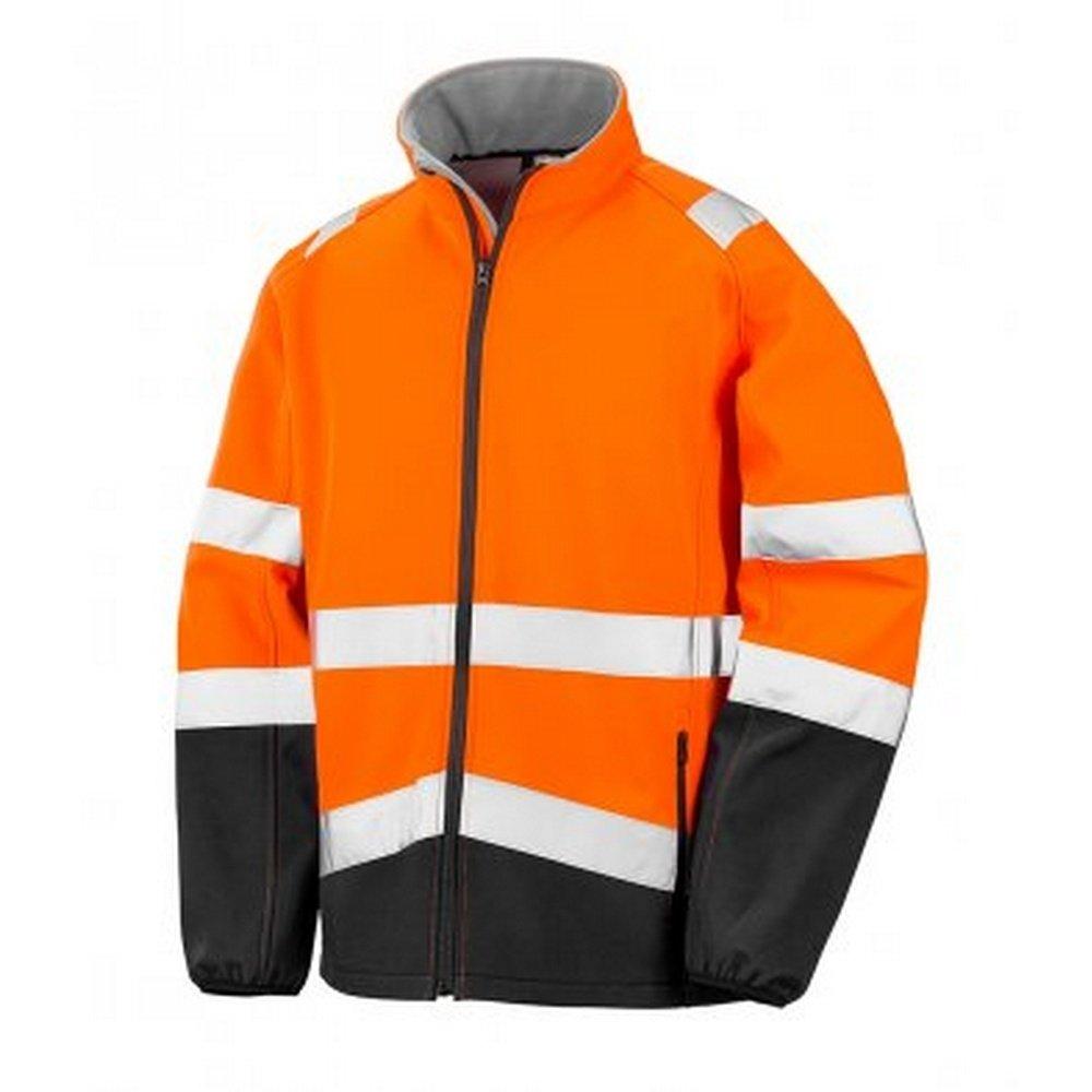 Image of Erwachsene Safeguard Bedruckbare Safety Soft Shell Jacke Damen Orange XXL