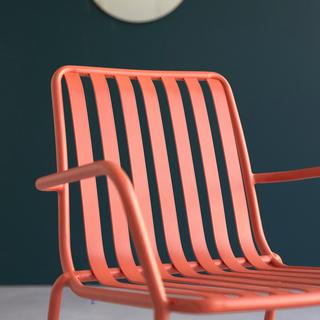 Tikamoon Fauteuil en métal orange Gaby  