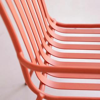 Tikamoon Fauteuil en métal orange Gaby  