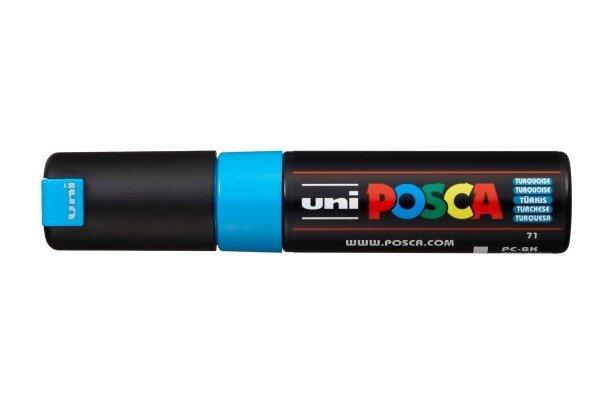 uni-ball UNI-BALL Posca Marker 8mm PC8KTURQUOIS türkis, Keilspitze  