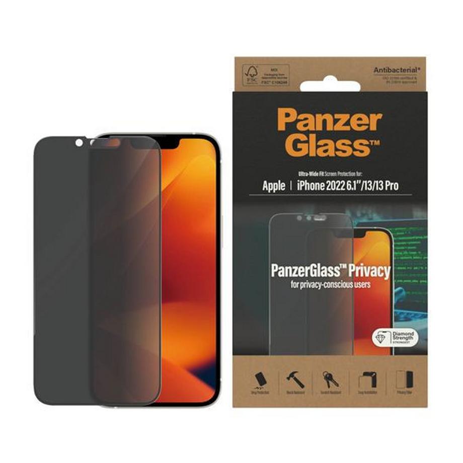 PanzerGlass  Folie iPhone 14 / 13 Pro / 13 Privacy 