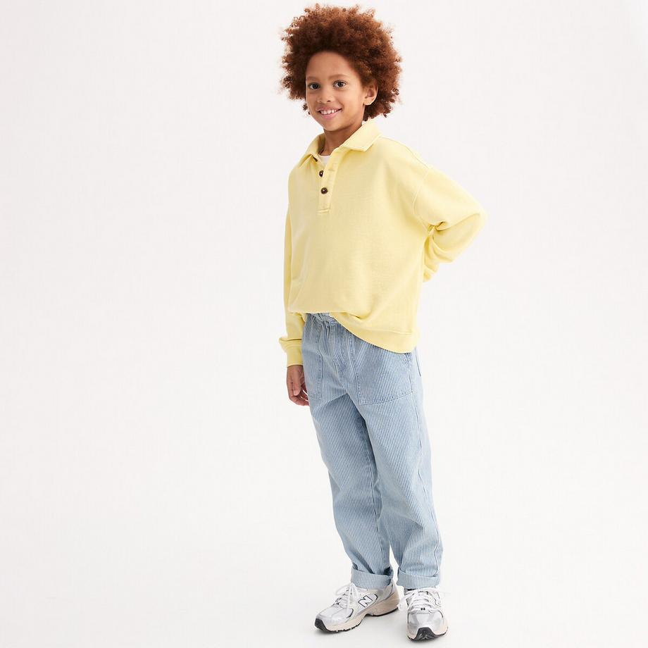 Pantalon large rayé