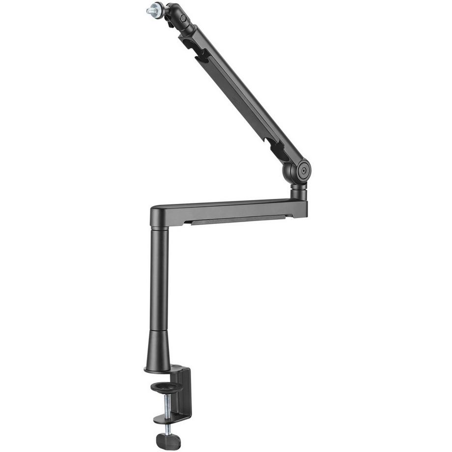 LogiLink  Professioneller Studio-Mikrofonarm mit Kabelmanagement, Aluminium, Schwarz 
