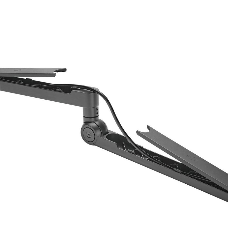LogiLink  Professioneller Studio-Mikrofonarm mit Kabelmanagement, Aluminium, Schwarz 