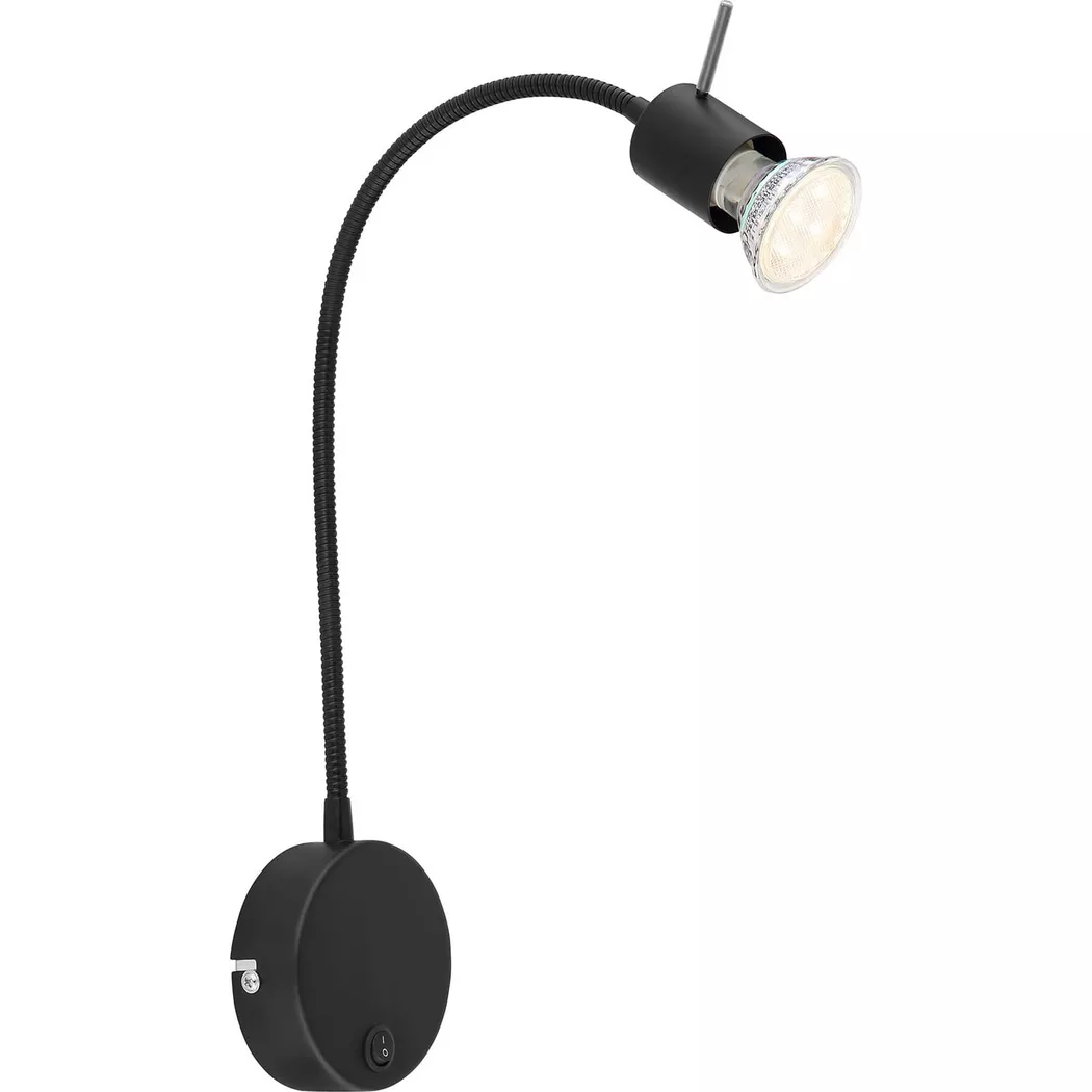 mutoni – Wandleuchte Milly Metall 1xGU10, One Size, Schwarz