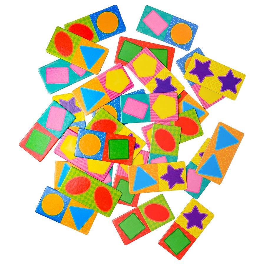 Image of Lernspiele für Kinder, Familienspiel, Domino - Formen Multicolor