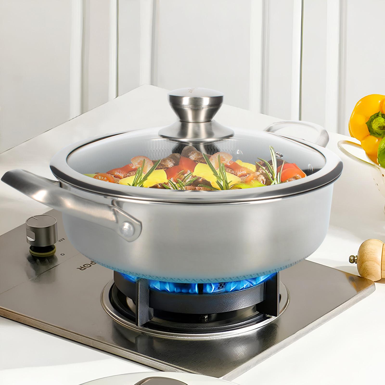 Cheffinger Poêle à Sauter Premium avec Couvercle 28cm  