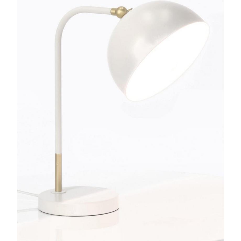 mutoni Tischlampe Glasgow weiss 32x20x41  