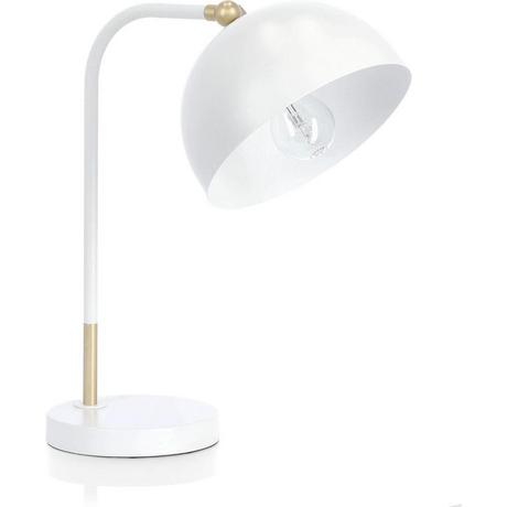 mutoni Lampe à poser Glasgow blanc 32x20x41  