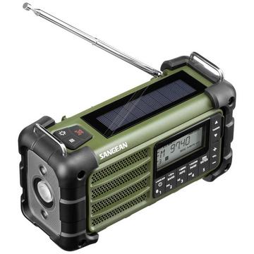 Sangean MMR-99 AMFM Forest Green AMFM-RDSBluetoothAUX Hand Crank + Solar Radio
