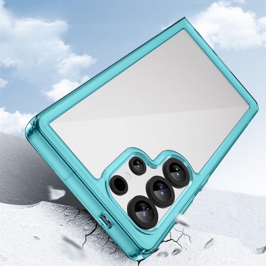 Cover-Discount  Galaxy S25 Ultra - Custodia protettiva in acrilico con bordo rialzato 