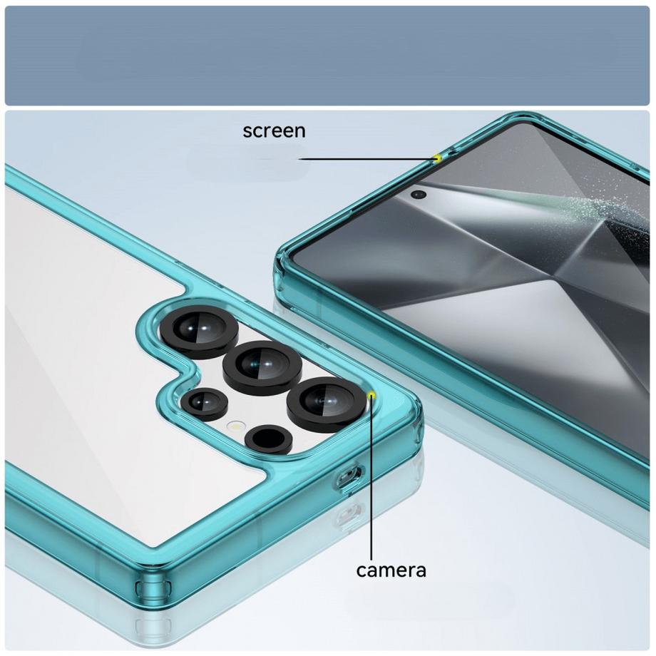 Cover-Discount  Galaxy S25 Ultra - Custodia protettiva in acrilico con bordo rialzato 