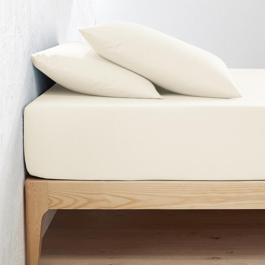 La Redoute Intérieurs Scenario Uni Perkal Bio-Baumwoll-Fixleintuch  