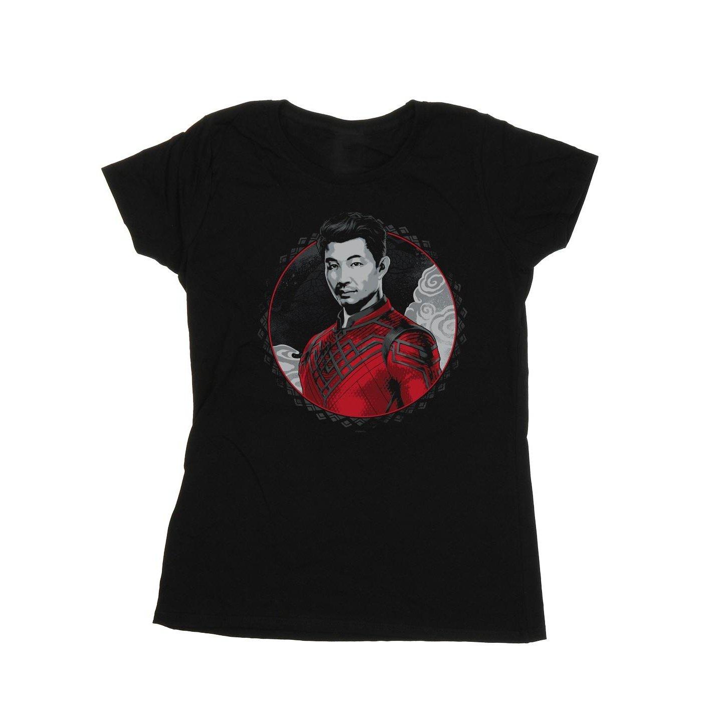 Image of Shangchi And The Legend Of The Ten Rings Red Ring Tshirt Damen Schwarz S