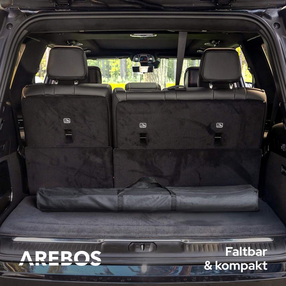 Arebos Table de camping Table à roulettes en aluminium Table pliante Outdoor  