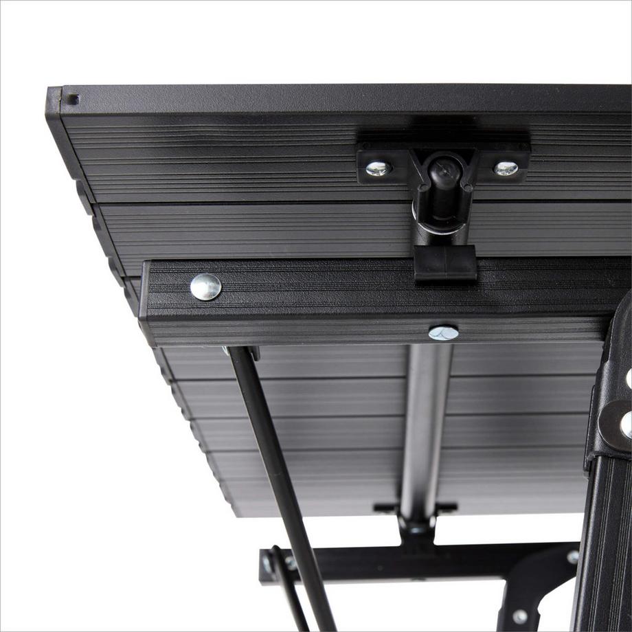 Arebos Table de camping Table à roulettes en aluminium Table pliante Outdoor  