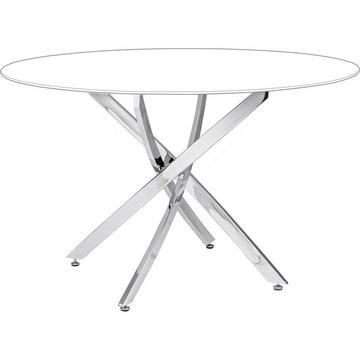 Pied de table George chromé pour plateau rond 120