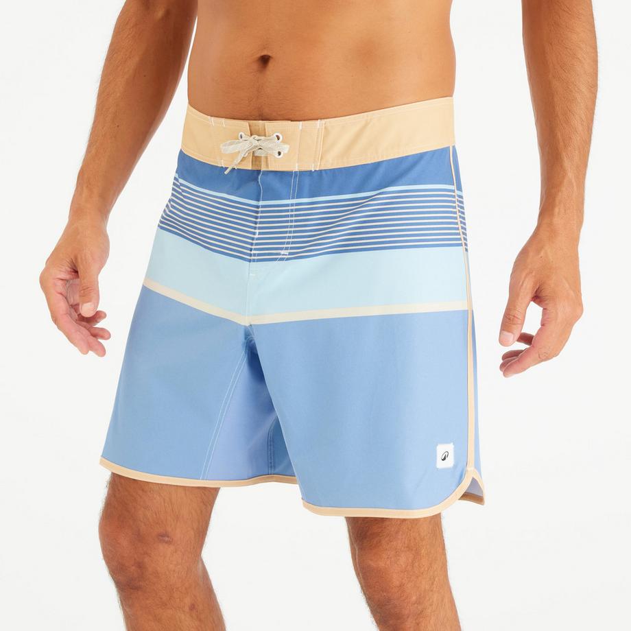 OLAIAN Boardshorts Surf 500 18 Pouces Long Bleu Marine  
