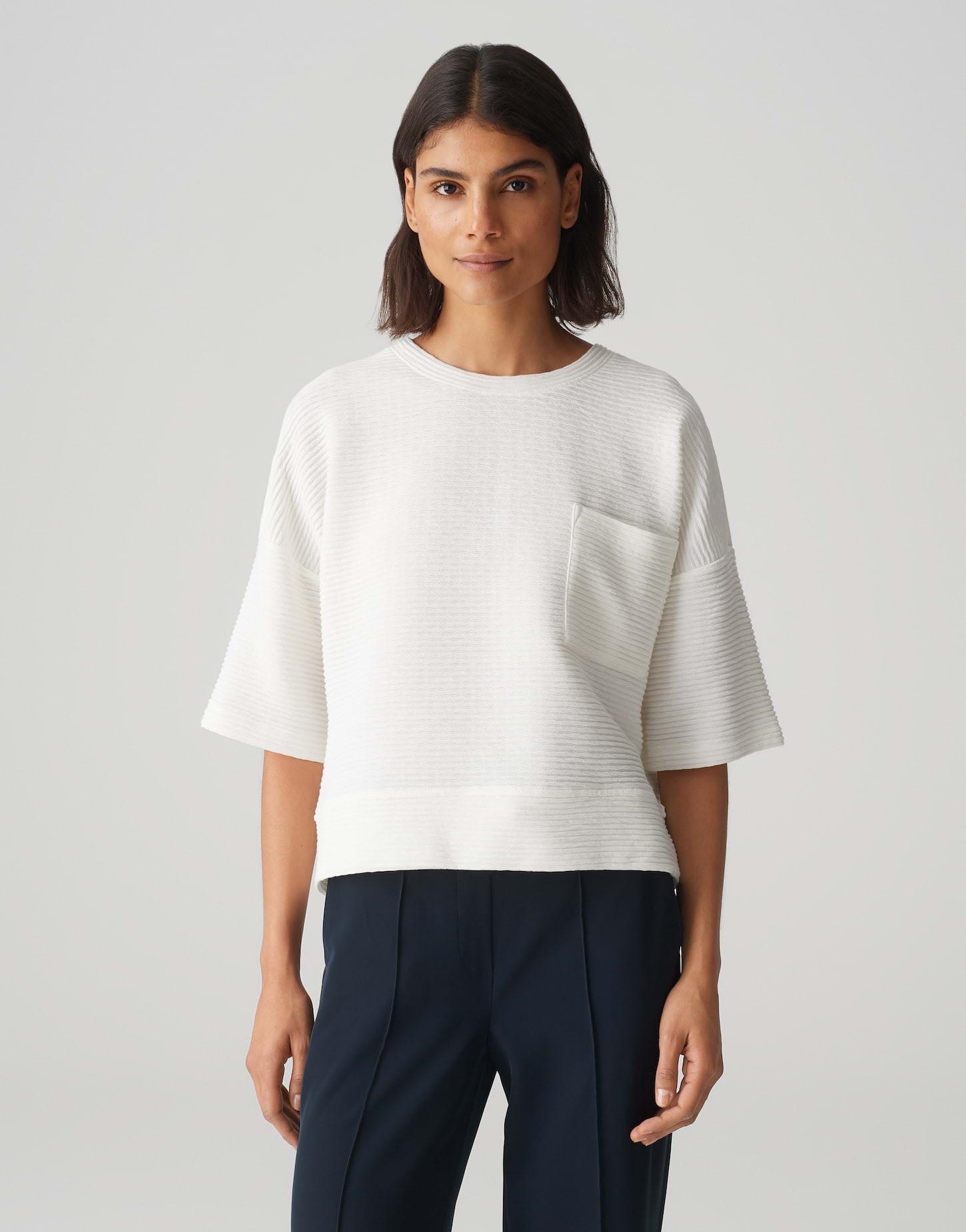 Image of Sweatshirt Gandro Gerader Schnitt Damen Elfenbein M