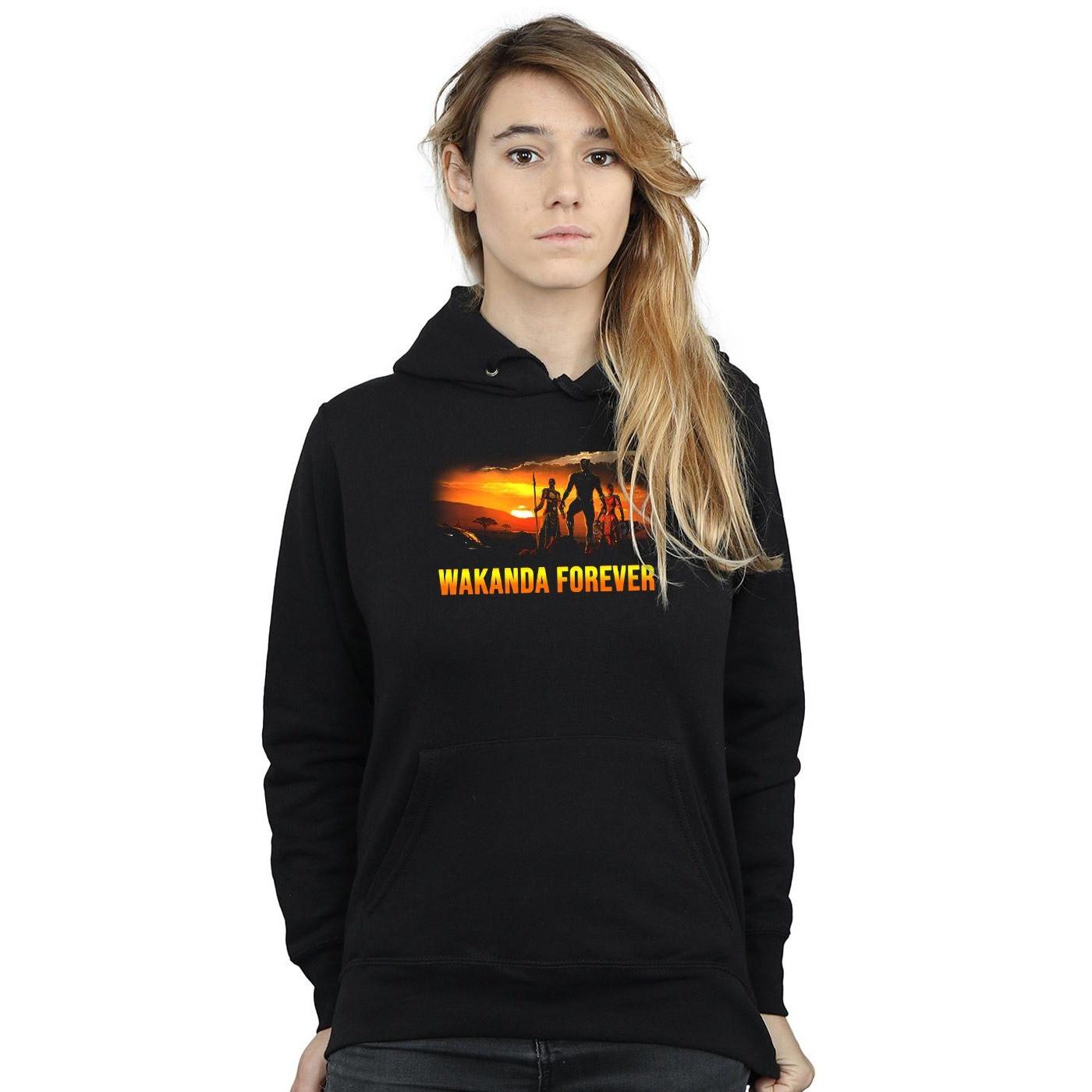 MARVEL  Black Panther Wakanda Forever Hoodie 