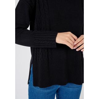 Damart  Pullover mit V-Ausschnitt und Zopfmuster 