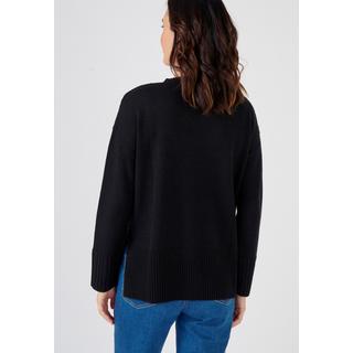 Damart  Pullover mit V-Ausschnitt und Zopfmuster 