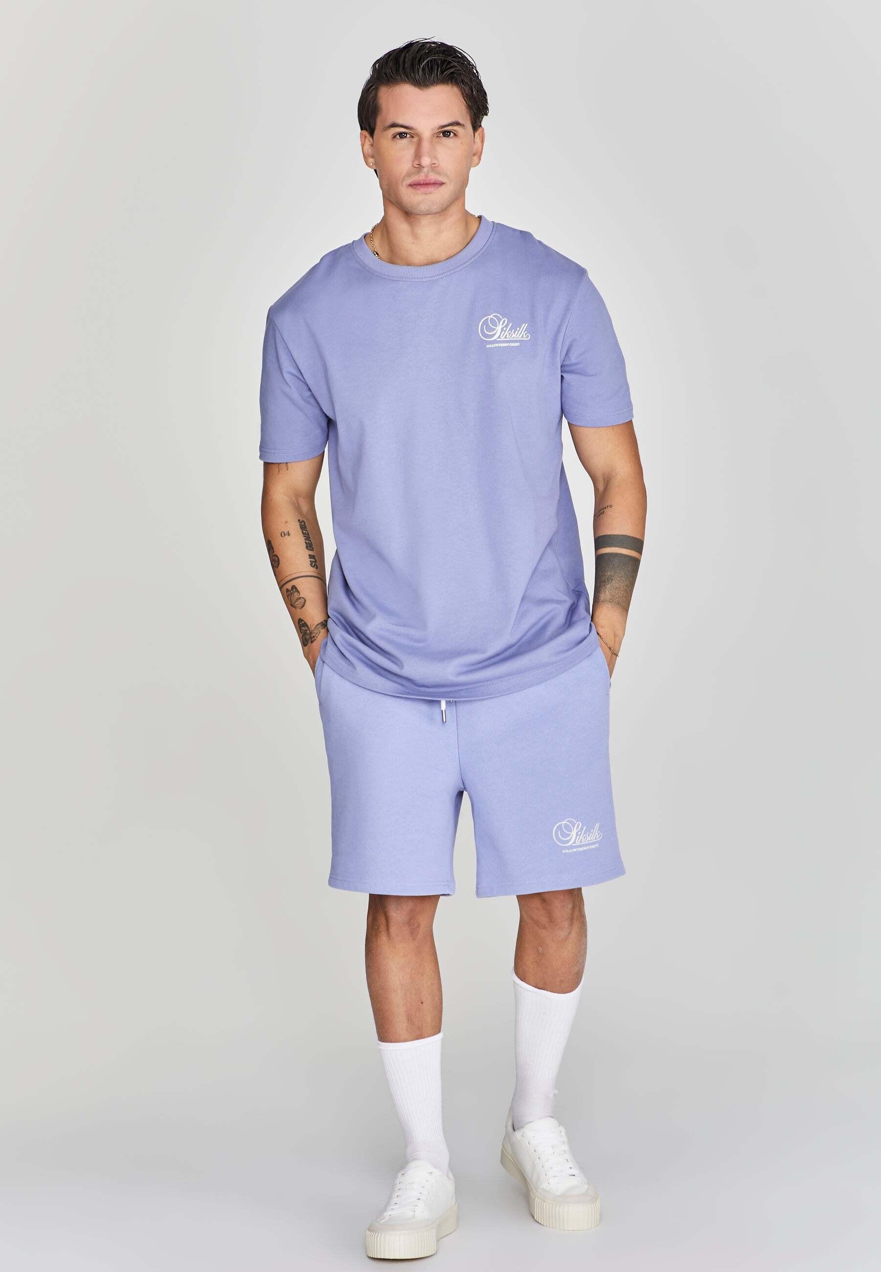 Image of Sweatshorts Logo Shorts In Purple Herren Violett XL