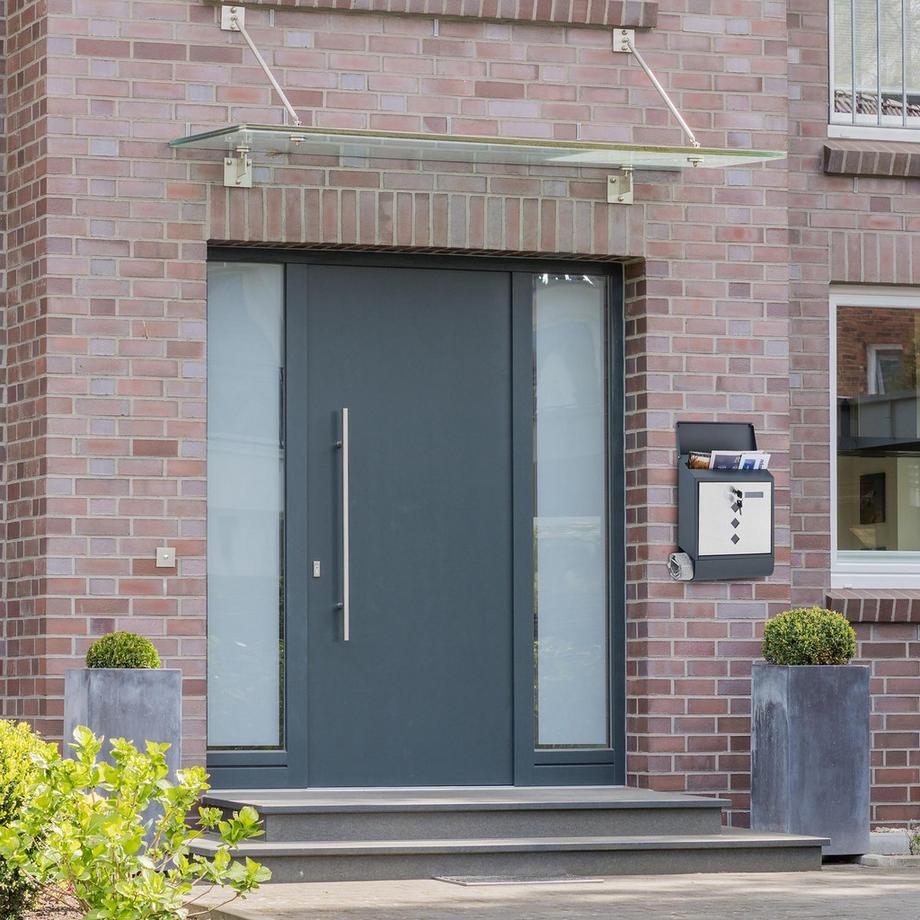 B2X  Briefkasten mit Zeitungsfach 