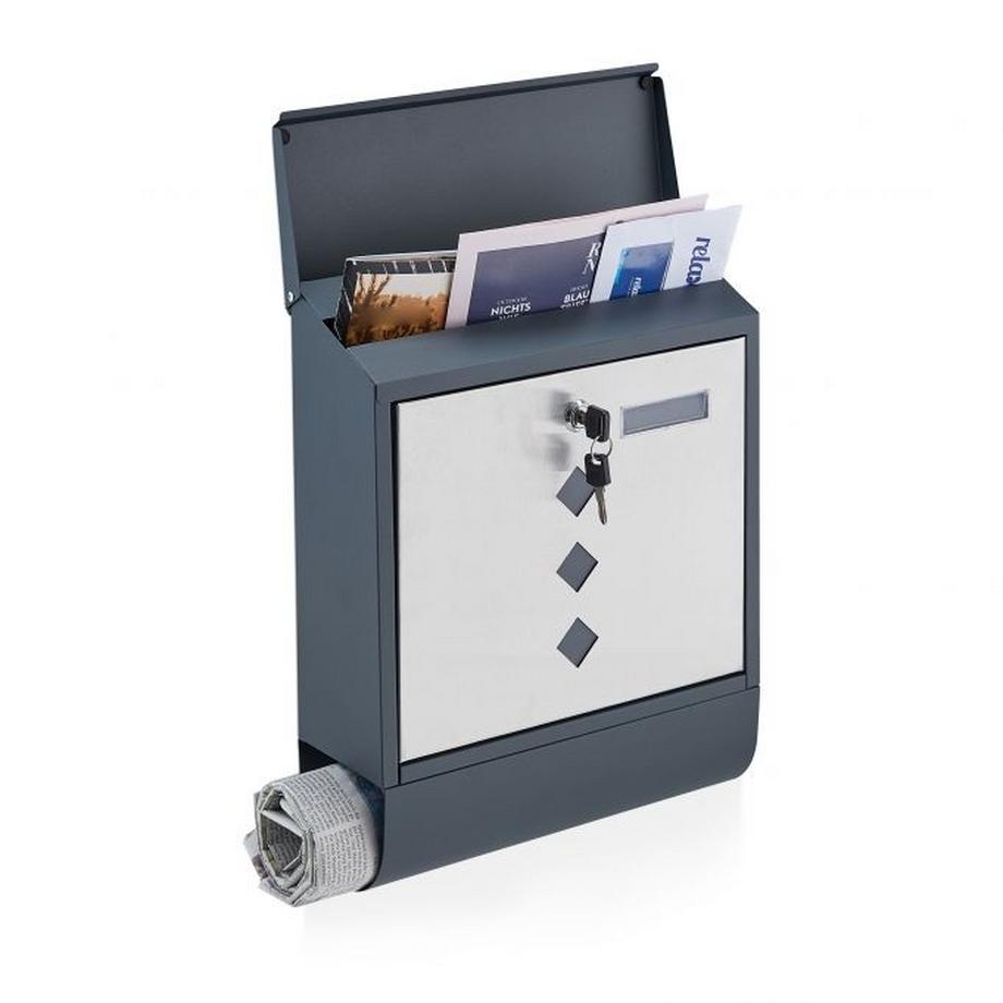 B2X  Briefkasten mit Zeitungsfach 