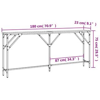 VidaXL Table console bois d'ingénierie  