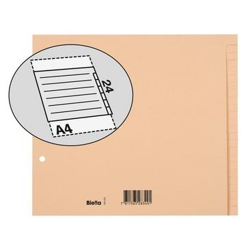 BIELLA Register Karton braun A4 19542400 24-teilig
