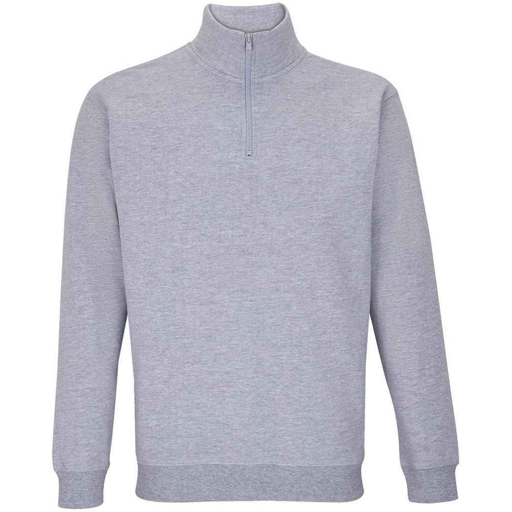 Image of Conrad Sweatshirt Mit Kurzem Reißverschluss Herren Taubengrau 3XL