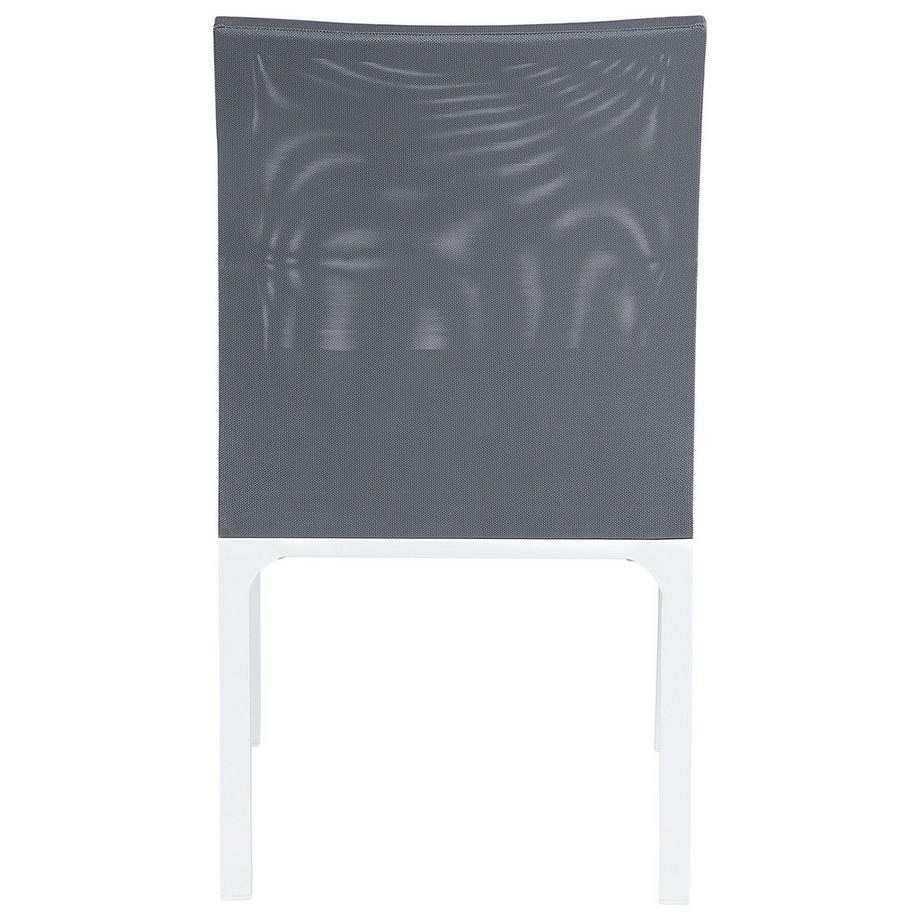 Beliani Set mit 2 Stühlen und Sitzkissen aus Stoff Industriell BACOLI  