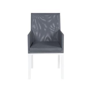 Beliani Set di 2 sedie da giardino con cuscini en Tessuto Industriale BACOLI  