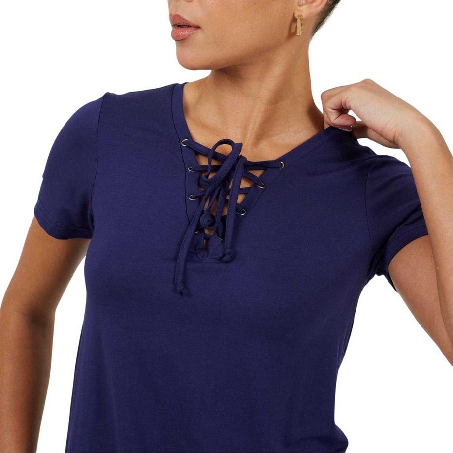 Brave Soul T-Shirt à Lacets  