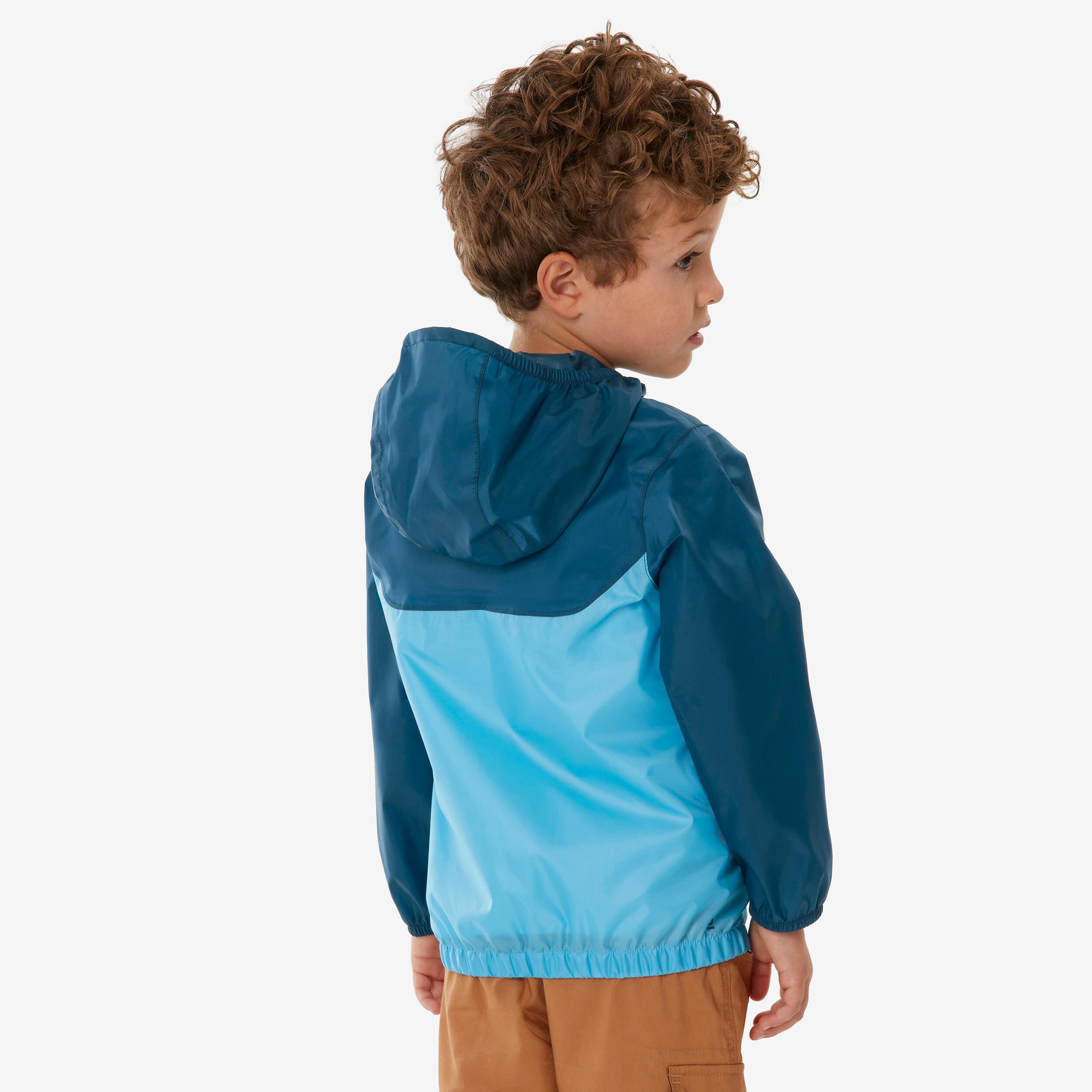 QUECHUA  Veste de randonnée enfant imperméable zippée 