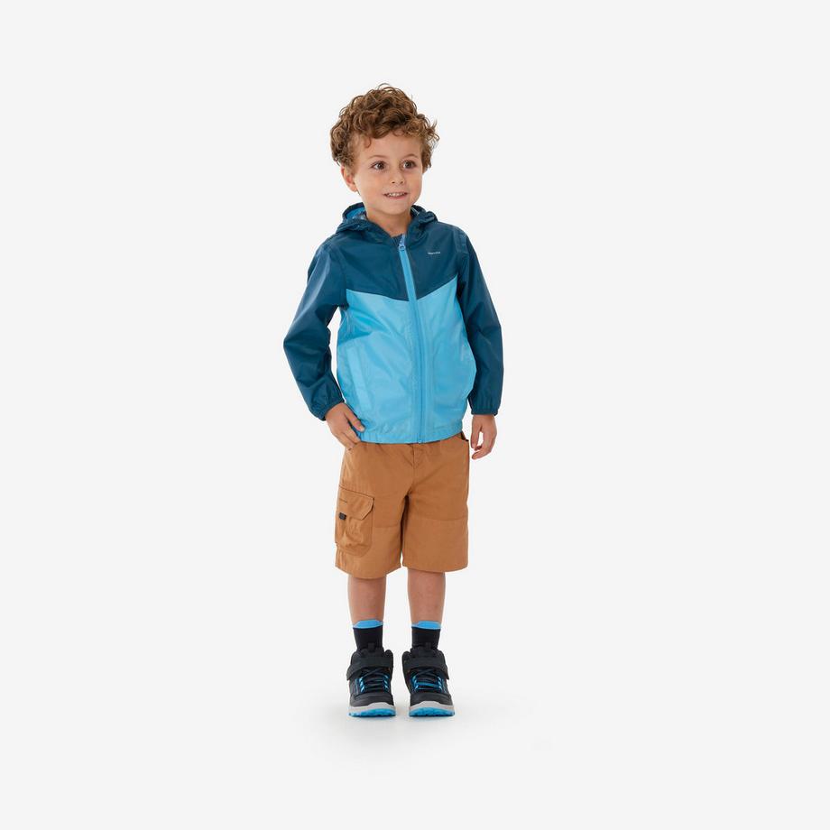 QUECHUA  Veste de randonnée enfant imperméable zippée 