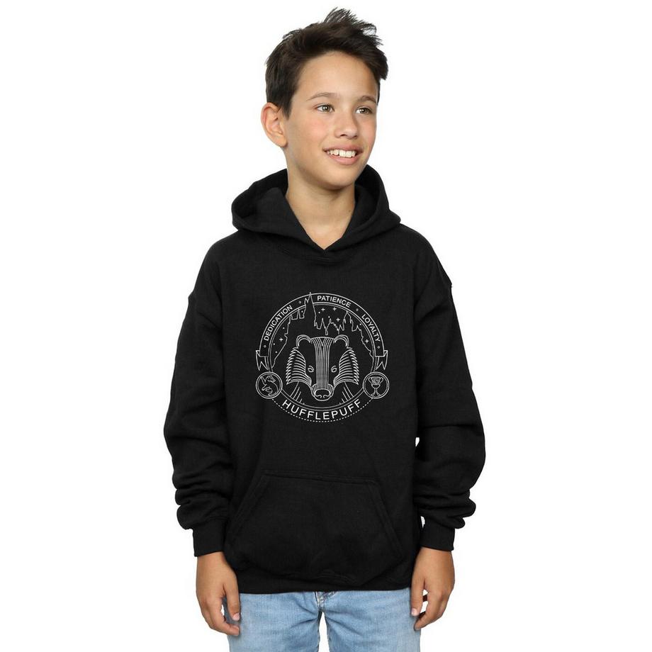 Harry Potter  Sweat à capuche HUFFLEPUFF 