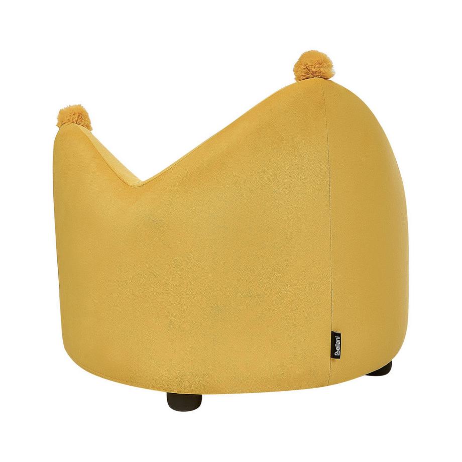 Beliani Kindersessel aus Samtstoff Modern VEGA  