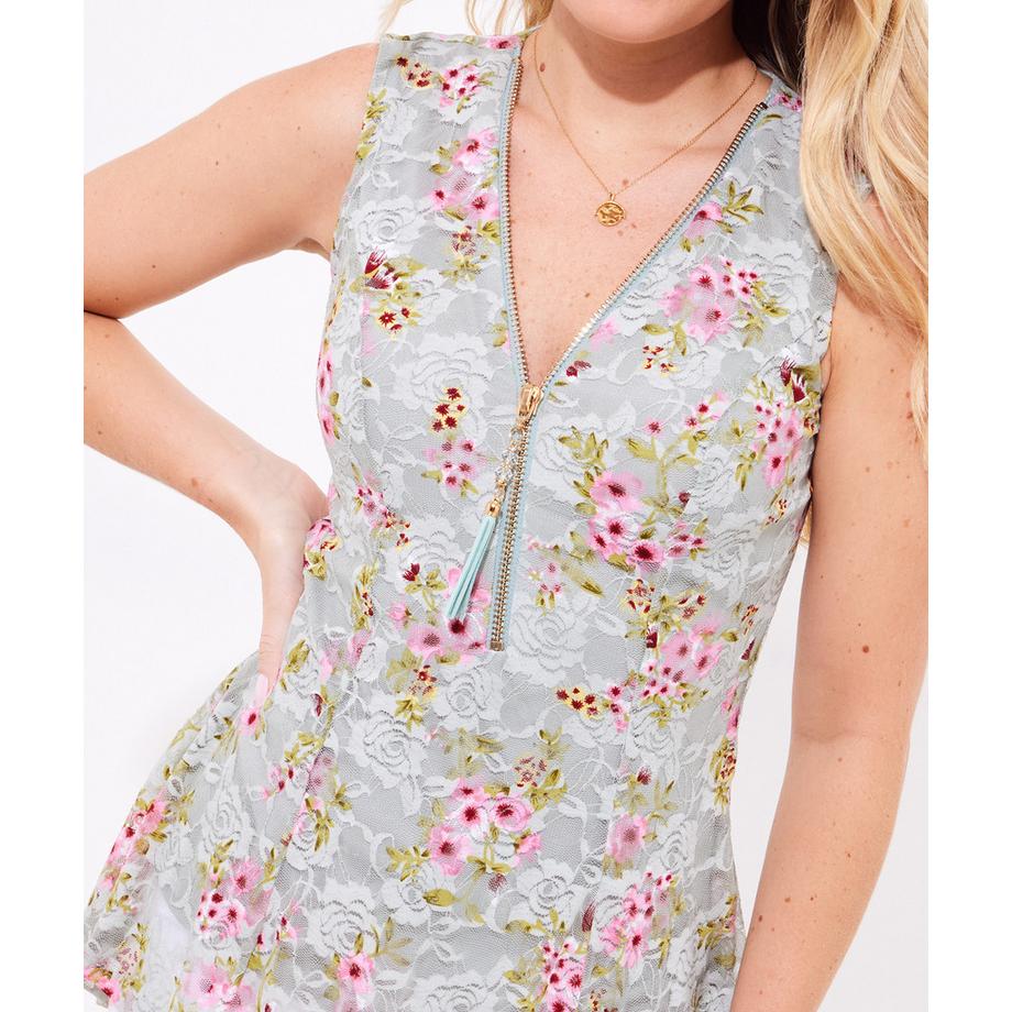 Joe Browns Haut Sans Manches Motif Floral Fermeture Éclair  