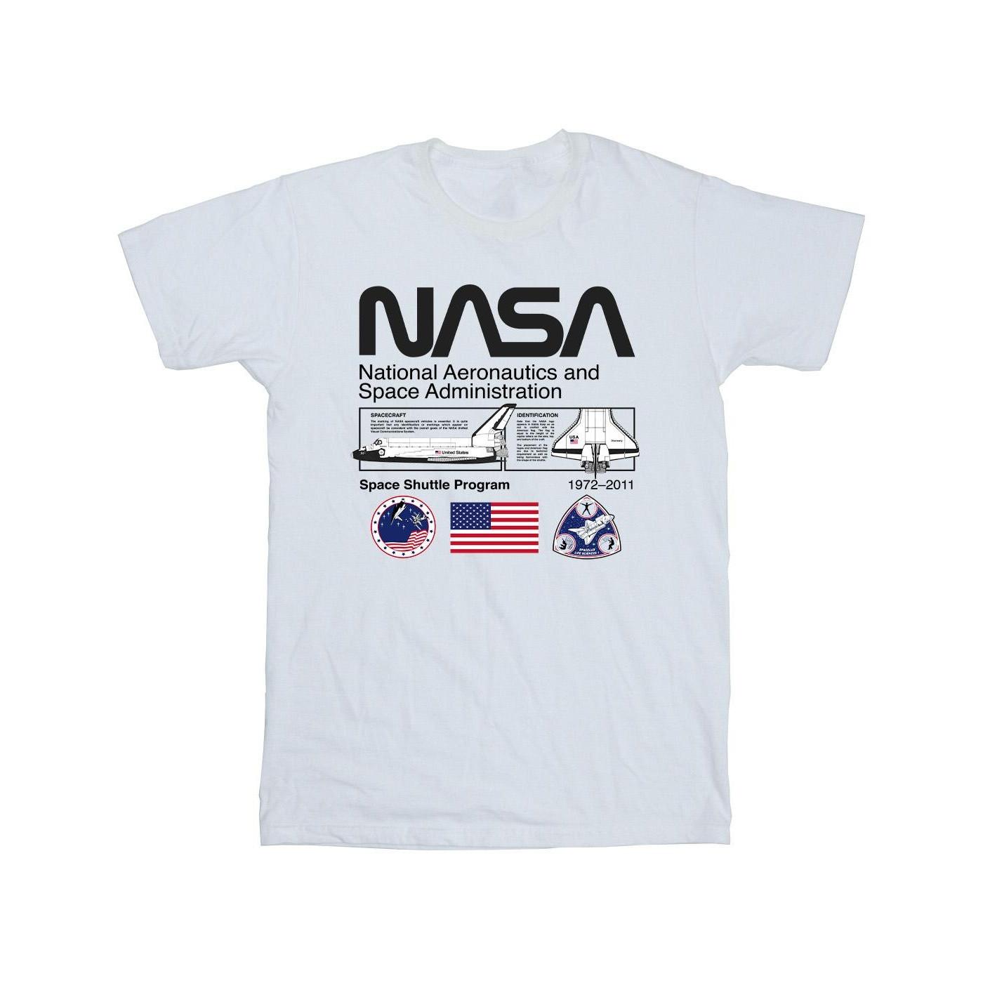 Image of Space Admin Tshirt Herren Weiss XL