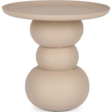 Table d&#039;appoint Alpa beige ronde 36