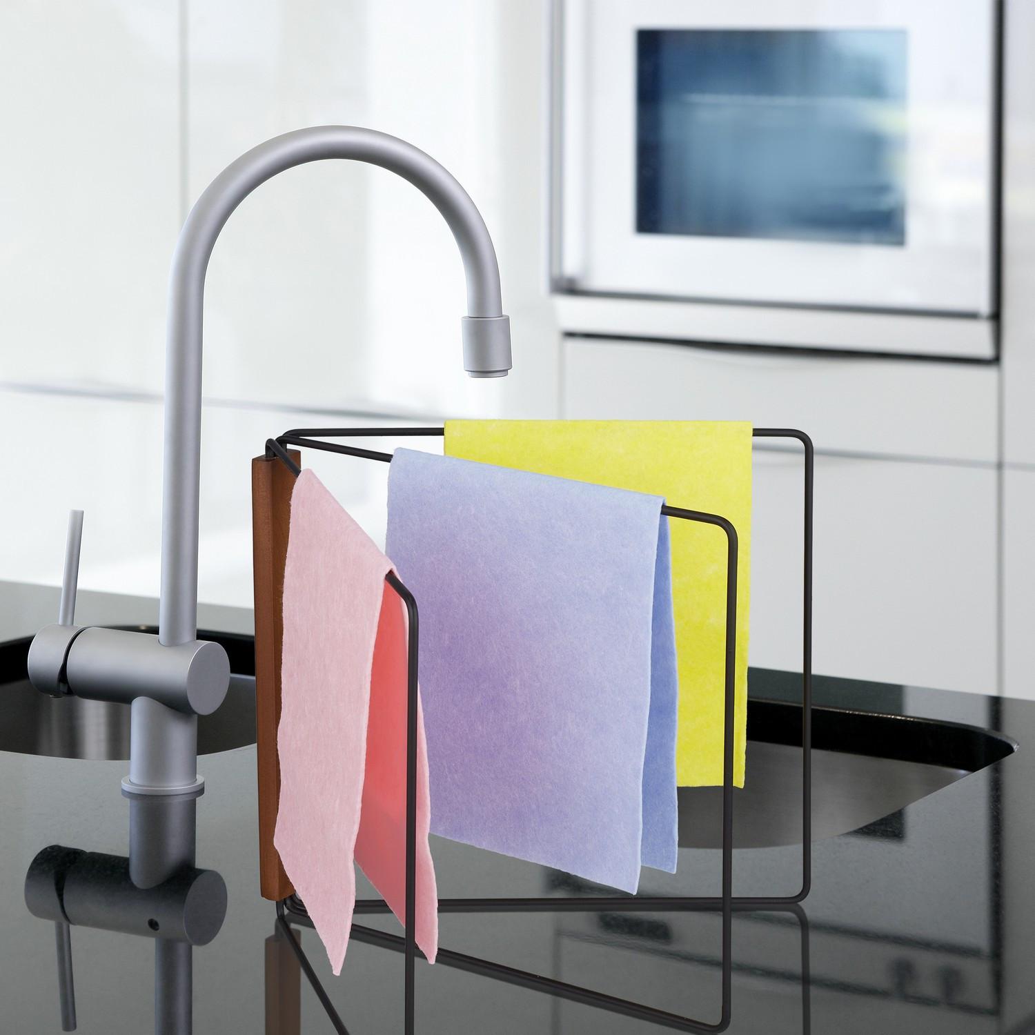 B2X Supporto pieghevole per strofinacci con 3 barre  