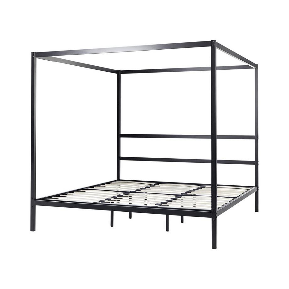 Beliani Himmelbett aus Stahl Industriell LESTARDS  