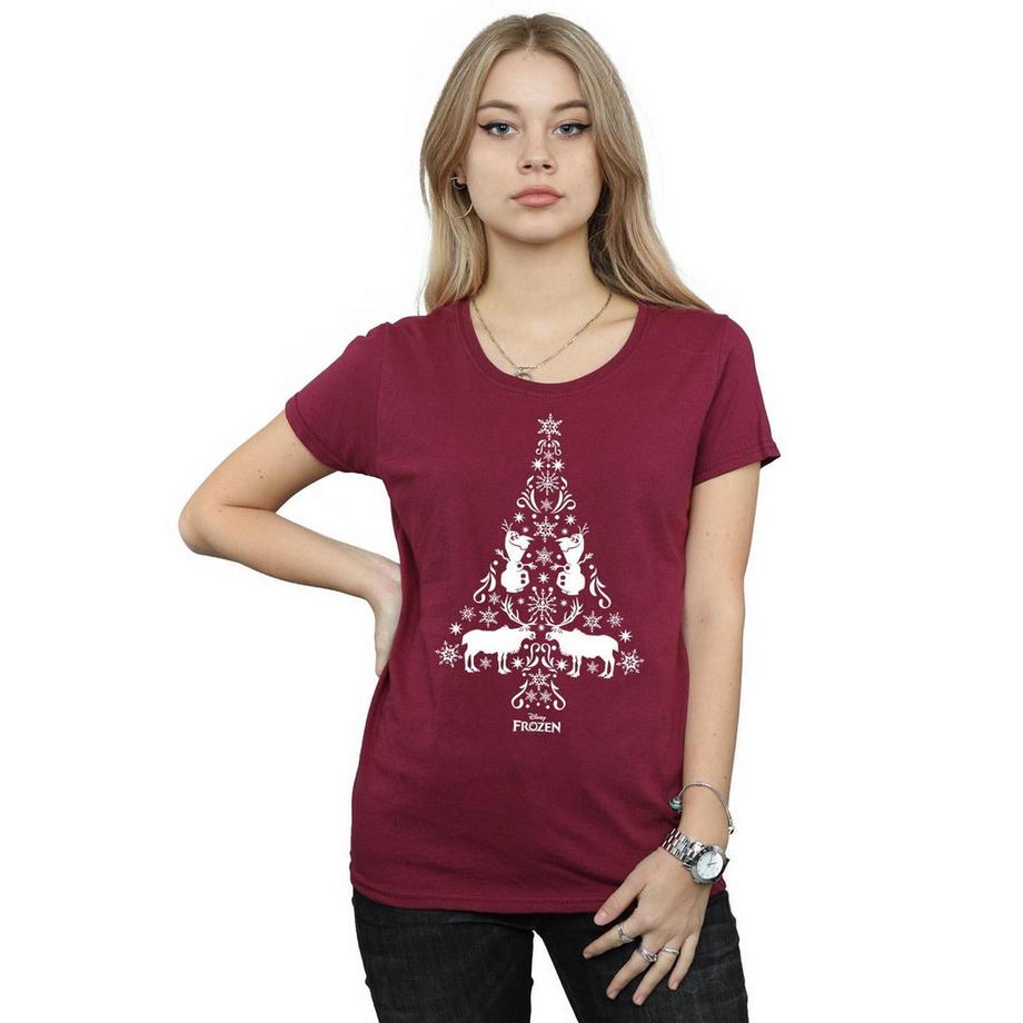 Disney Frozen T-Shirt Albero di Natale  