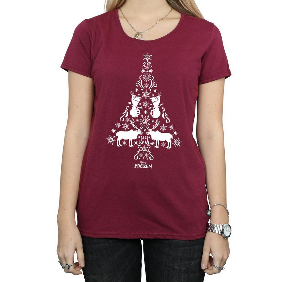 Disney Frozen T-Shirt Albero di Natale  
