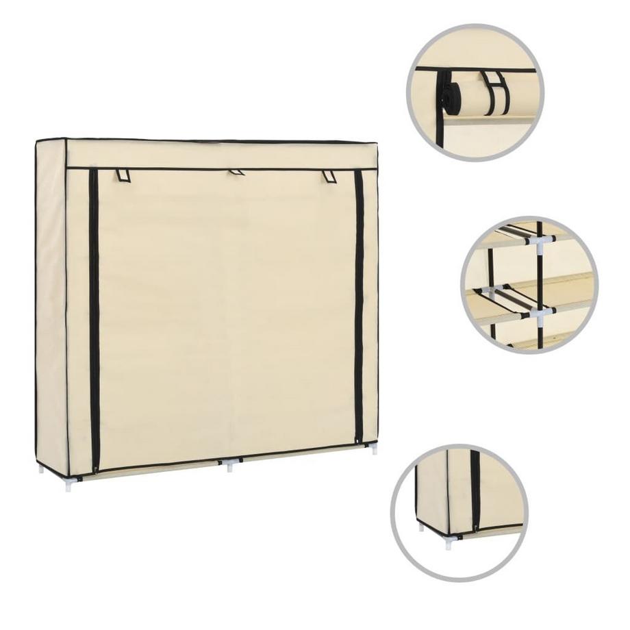 VidaXL Armoire à chaussures tissu  