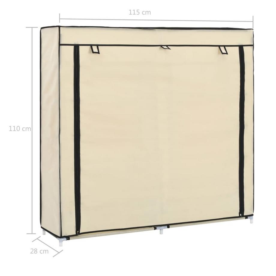VidaXL Armoire à chaussures tissu  