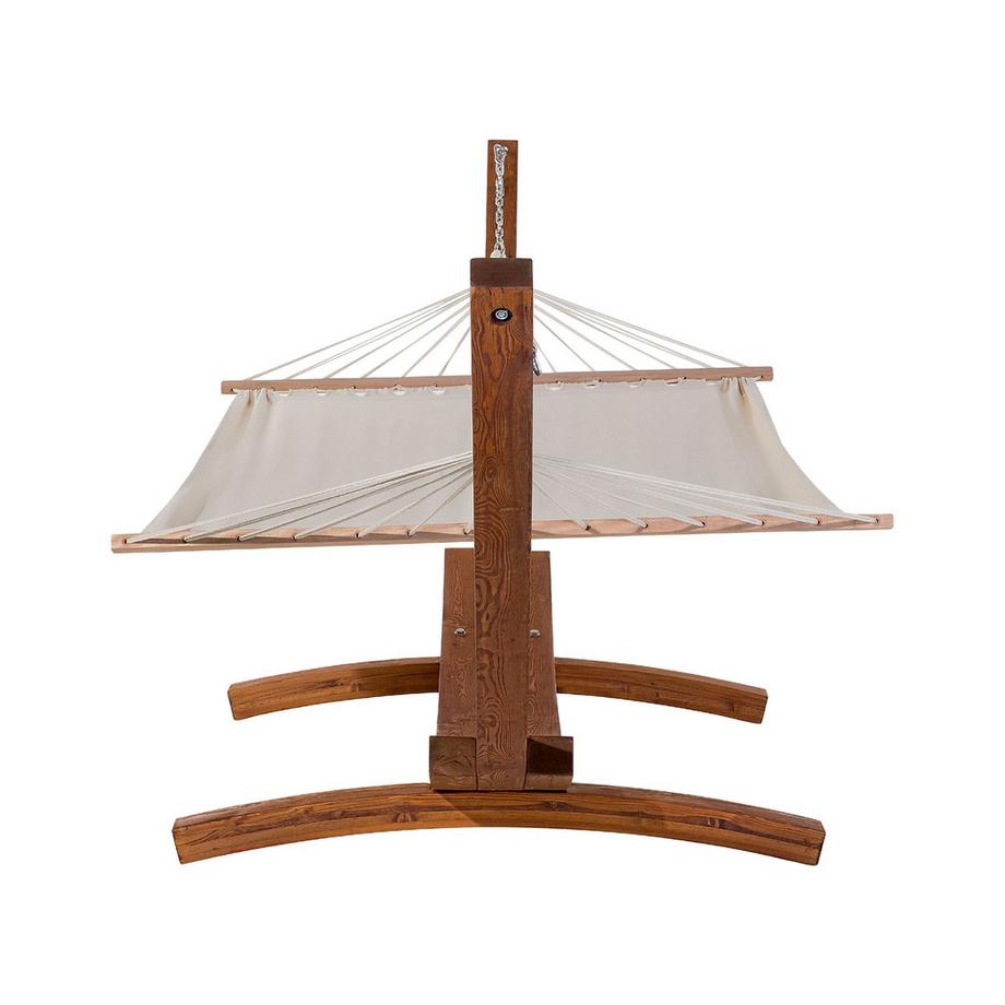 Beliani Hängematte aus Lärchenholz Skandinavisch TREVISO  